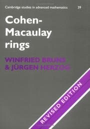 Tapa de Cohen-Macaulay rings