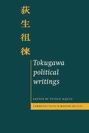 Tapa de Tokugawa Political Writings (Cambridge Texts in Modern Politics)