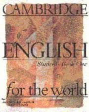 Tapa de Cambridge English for the World 1 Student's Book