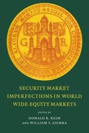 Tapa de Security market imperfections in worldwide equity markets