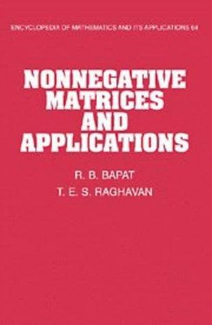 Tapa de Nonnegative matrices and applications