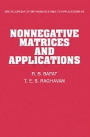 Tapa de Nonnegative matrices and applications