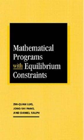 Tapa de Mathematical programs with equilibrium constraints