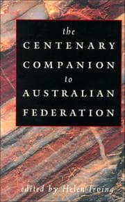 Tapa de The centenary companion to Australian federation