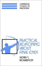 Tapa de Practical Reasoning about Final Ends (Cambridge Studies in Philosophy)
