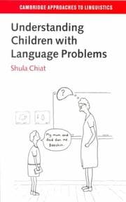 Tapa de Understanding Children with Language Problems (Cambridge Approaches to Linguistics)
