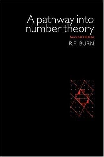 Tapa de A pathway into number theory