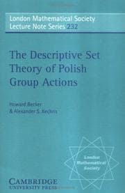 Tapa de The descriptive set theory of Polish group actions