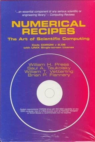 Tapa de Numerical Recipes Code with Unix Single Screen License