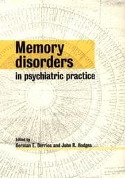 Tapa de Memory disorders in psychiatric practice