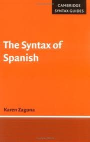 Tapa de The Syntax of Spanish (Cambridge Syntax Guides)