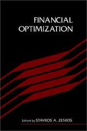 Tapa de Financial Optimization