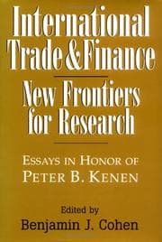 Tapa de International trade and finance