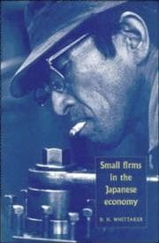 Tapa de Small firms in the Japanese economy