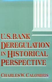 Tapa de U.S. bank deregulation in historical perspective