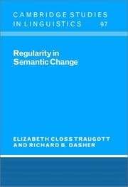 Tapa de Regularity in semantic change