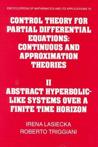 Tapa de Control theory for partial differential equations