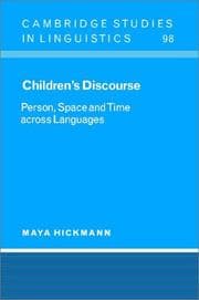 Tapa de Children's Discourse