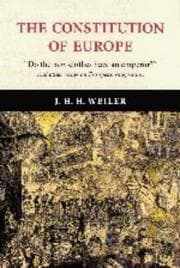 Tapa de The constitution of Europe