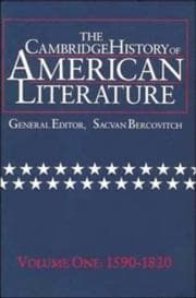 Tapa de The Cambridge History of American Literature, Vol. 1