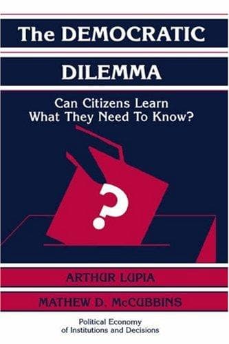 Tapa de The democratic dilemma