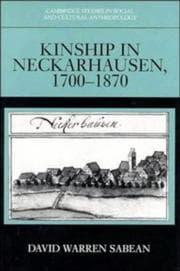Tapa de Kinship in Neckarhausen, 1700-1870