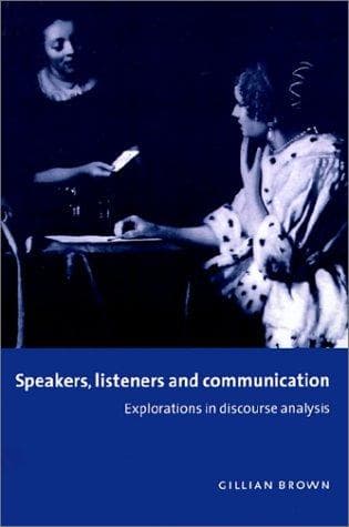 Tapa de Speakers, listeners, and communication