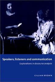 Tapa de Speakers, Listeners and Communication