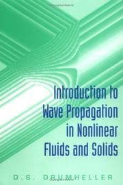 Tapa de Introduction to wave propagation in nonlinear fluids and solids