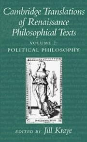 Tapa de Cambridge Translations of Renaissance Philosophical Texts, Vol. 2: Political Philosophy (Volume 2)