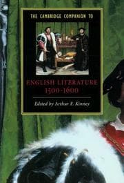 Tapa de The Cambridge Companion to English Literature, 1500-1600