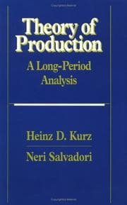 Tapa de Theory of Production