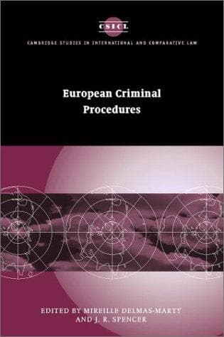 Tapa de European criminal procedures