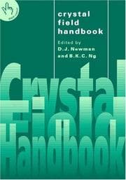 Tapa de Crystal field handbook