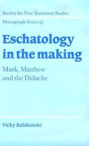 Tapa de Eschatology in the making