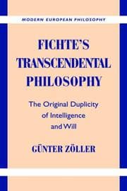 Tapa de Fichte's Transcendental Philosophy