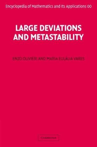Tapa de Large deviations and metastability