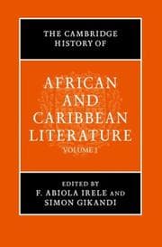 Tapa de The Cambridge history of African and Caribbean literature