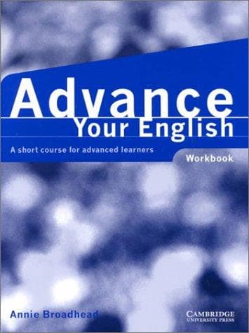 Tapa de Advance your English Workbook