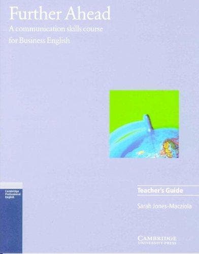 Tapa de Further Ahead Teacher's guide