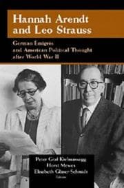 Tapa de Hannah Arendt and Leo Strauss