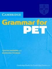 Tapa de Cambridge Grammar for Pet. Without Answer. Per le Scuole Superiori