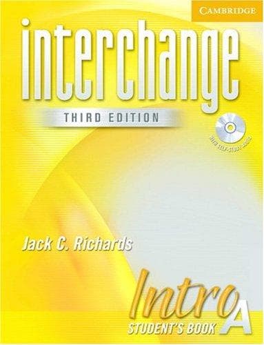 Tapa de Interchange Intro Student's Book A