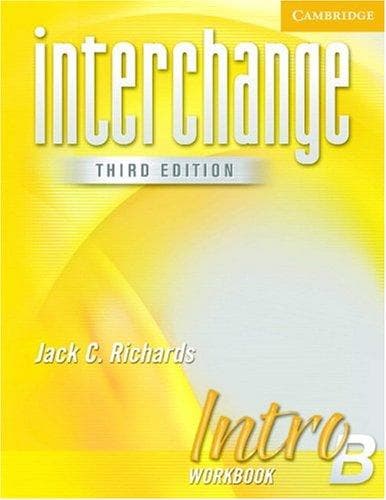 Tapa de Interchange Intro Workbook B