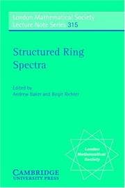 Tapa de Structured ring spectra