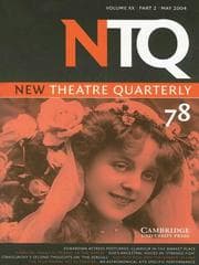 Tapa de New Theatre Quarterly