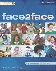 Tapa de face2face Pre-intermediate Student's Book with CD ROM/Audio CD (face2face)