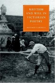 Tapa de Rhythm and Will in Victorian Poetry (Cambridge Studies in Nineteenth-Century Literature and Culture)
