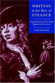 Tapa de Writing and the rise of finance