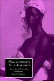 Tapa de Romanticism and Slave Narratives